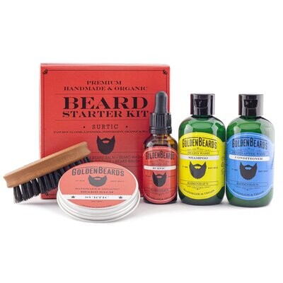 Golden Beards Starter Kit Surtic - Pack Cuidado Barba