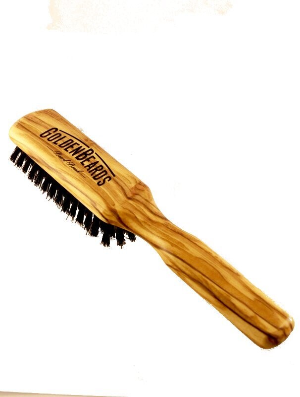 Golden Beards Beard Brush - Cepillo Para Barba de Madera Natural