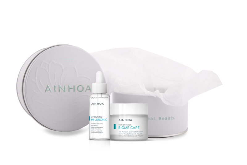 Ainhoa BIOME CARE  Pack Regalo Navidad 2023 Crema + Sérum Hi-luronic
