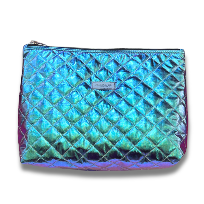 Neceser Maquillaje Grande Metalizado Sirena