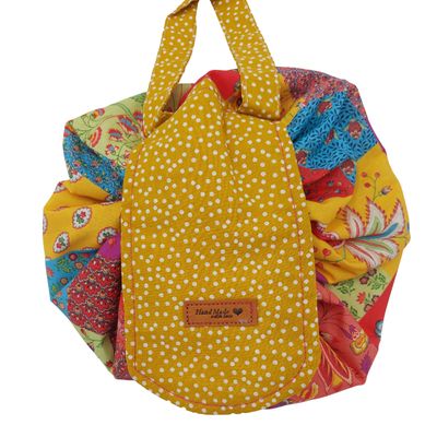 Drawstring Make up Bag Neceser Circular Maquillaje Divali Multicolor