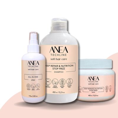 Anea Pack Reparación Profunda, Nutrición y Antifrizz