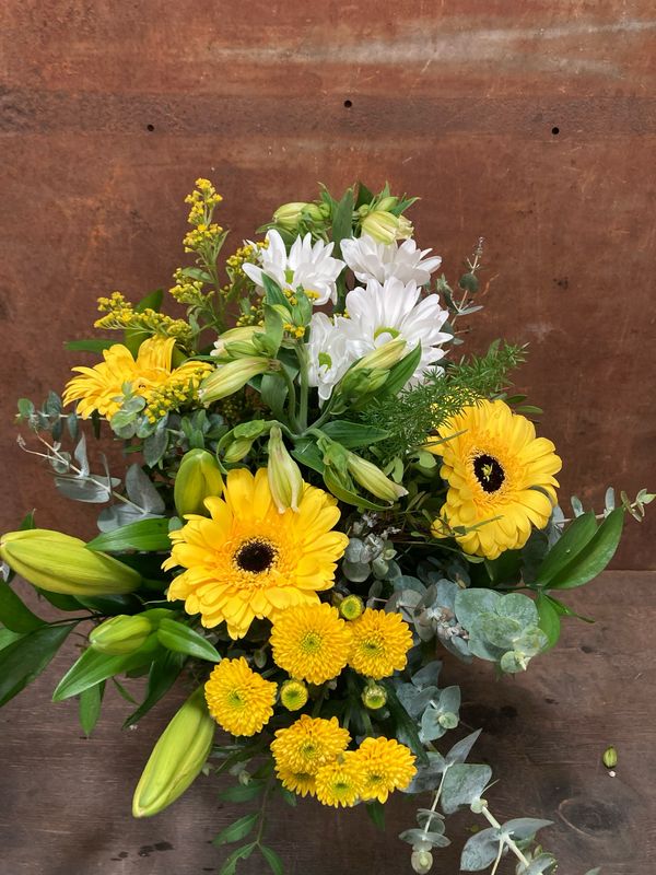 Boquet de flors naturals groc