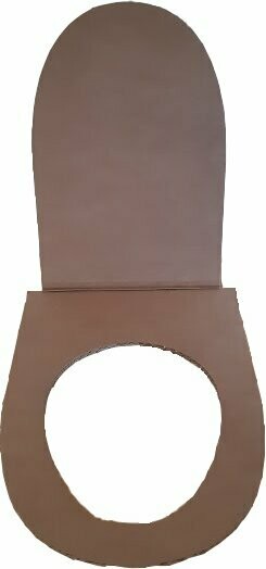 Lunette-abattant carton pour assise inox