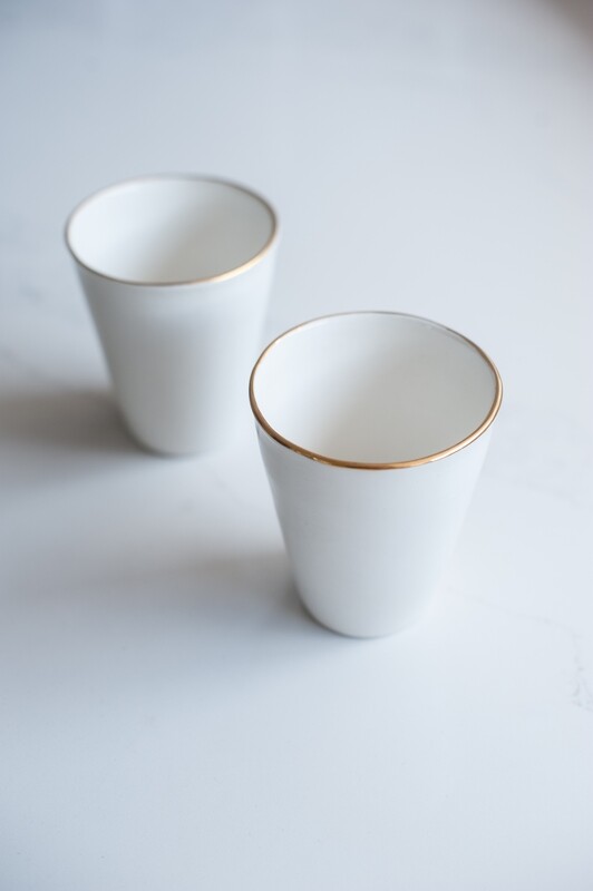 Khanye Gold Rimmed Tumbler