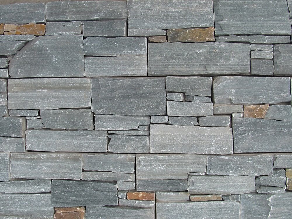 Stone Panel System - Green Slate Real Stone Cladding Quoins / Corners
