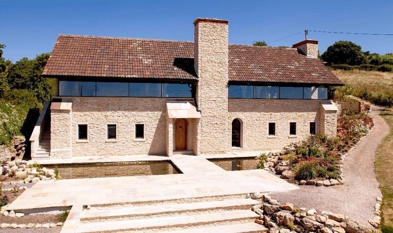 Random Coursed Limestone RSC-MAR Real Stone Cladding Slips