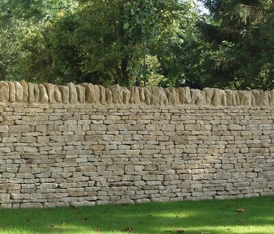 Grange Hill Cream - Real Cotswold Building Stone - Dry Stone Walling