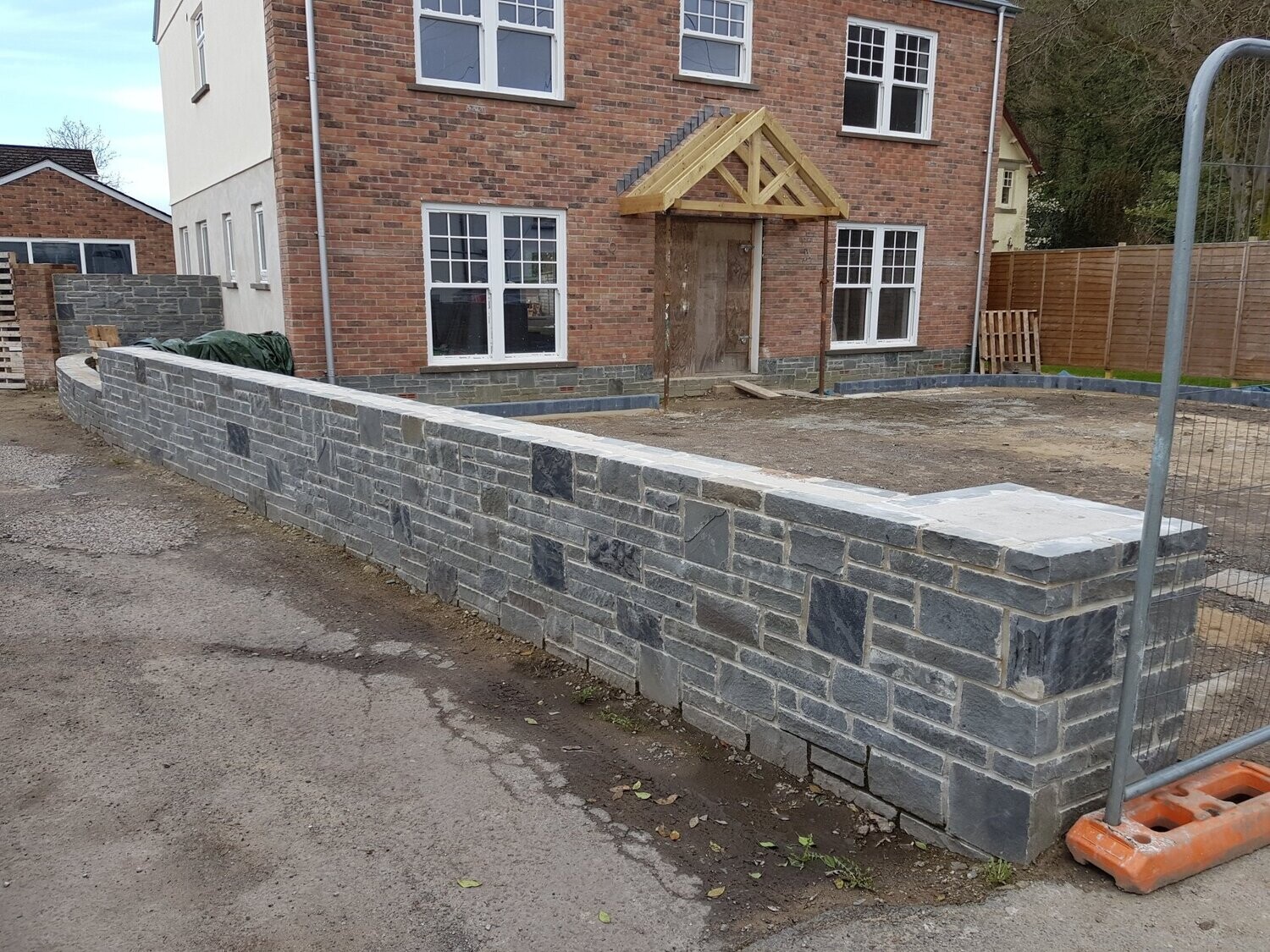 Blue Pennant Stone - Sawn Coursed Natural Walling (100mm)