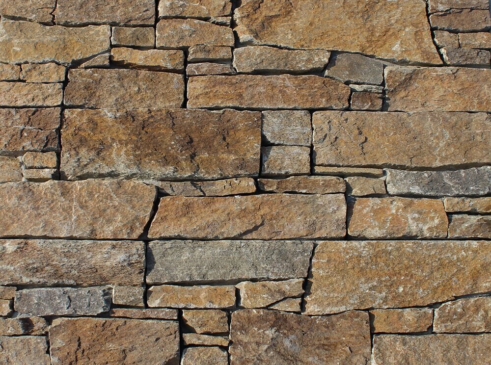 Stone Panel System - Rustic Quartz Real Stone Cladding Panels (Sample)