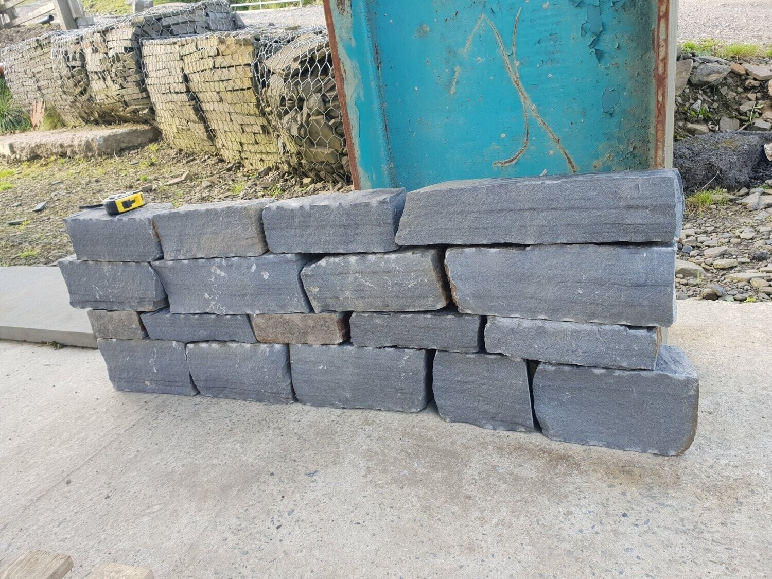 Blue Pennant Stone - Cropped Coursed Natural Walling (100 mm)