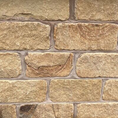 York Stone Cropped 140mm Real Stone Cladding - Samples
