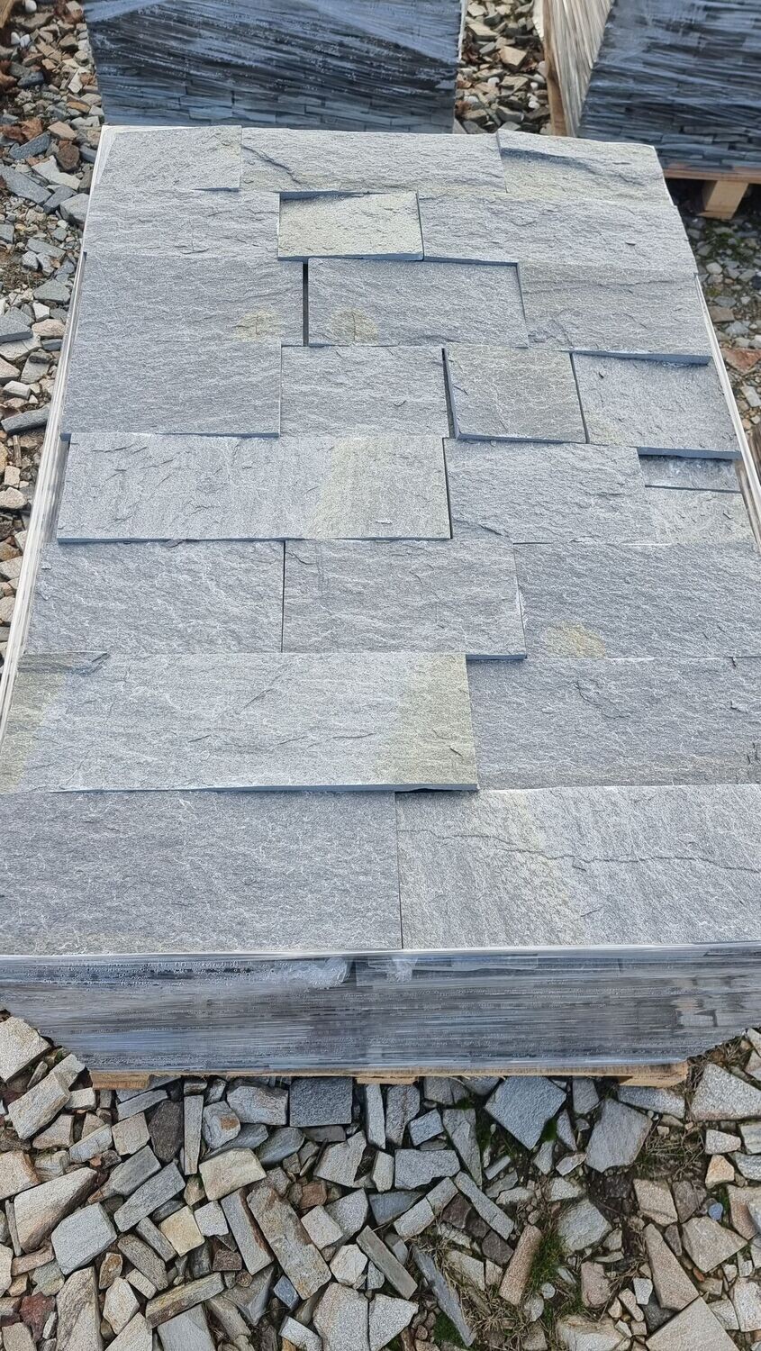 Anthracite Slate natural coursed stone slips (sample)