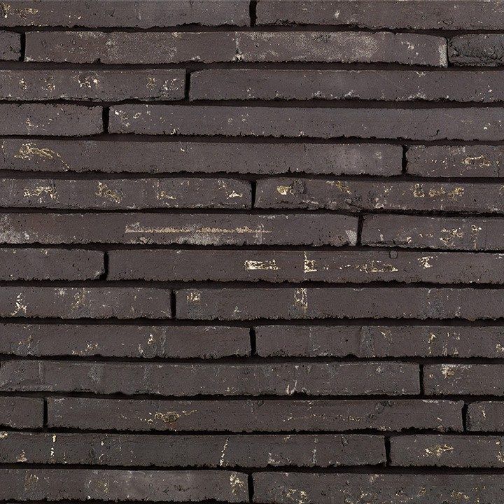 Long Clay 495 Black Handmade Roman Brick Slip Samples