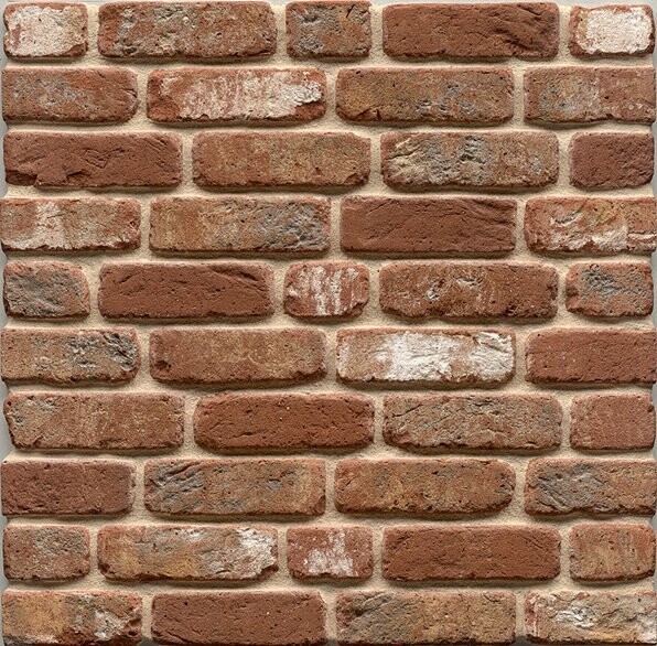 Marston Red Multi Reclaimed Real Clay Brick Slip Corners