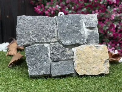 Stone Panel System - Black Limestone Real Stone Cladding Panels Stone Panel System - Black Limestone Real Stone Cladding Panels