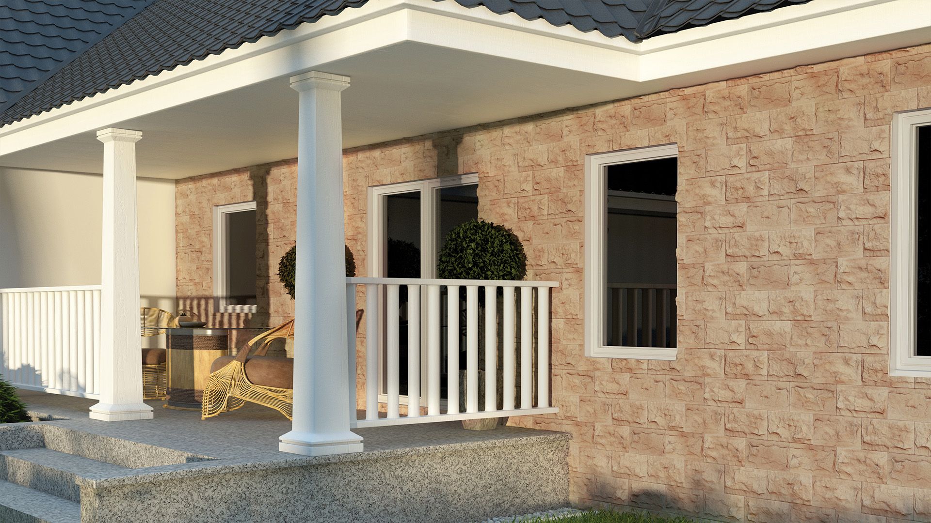 ROMA NO.1 BEIGE - Cast Stone Slips (1 box / 0.75 sqm)