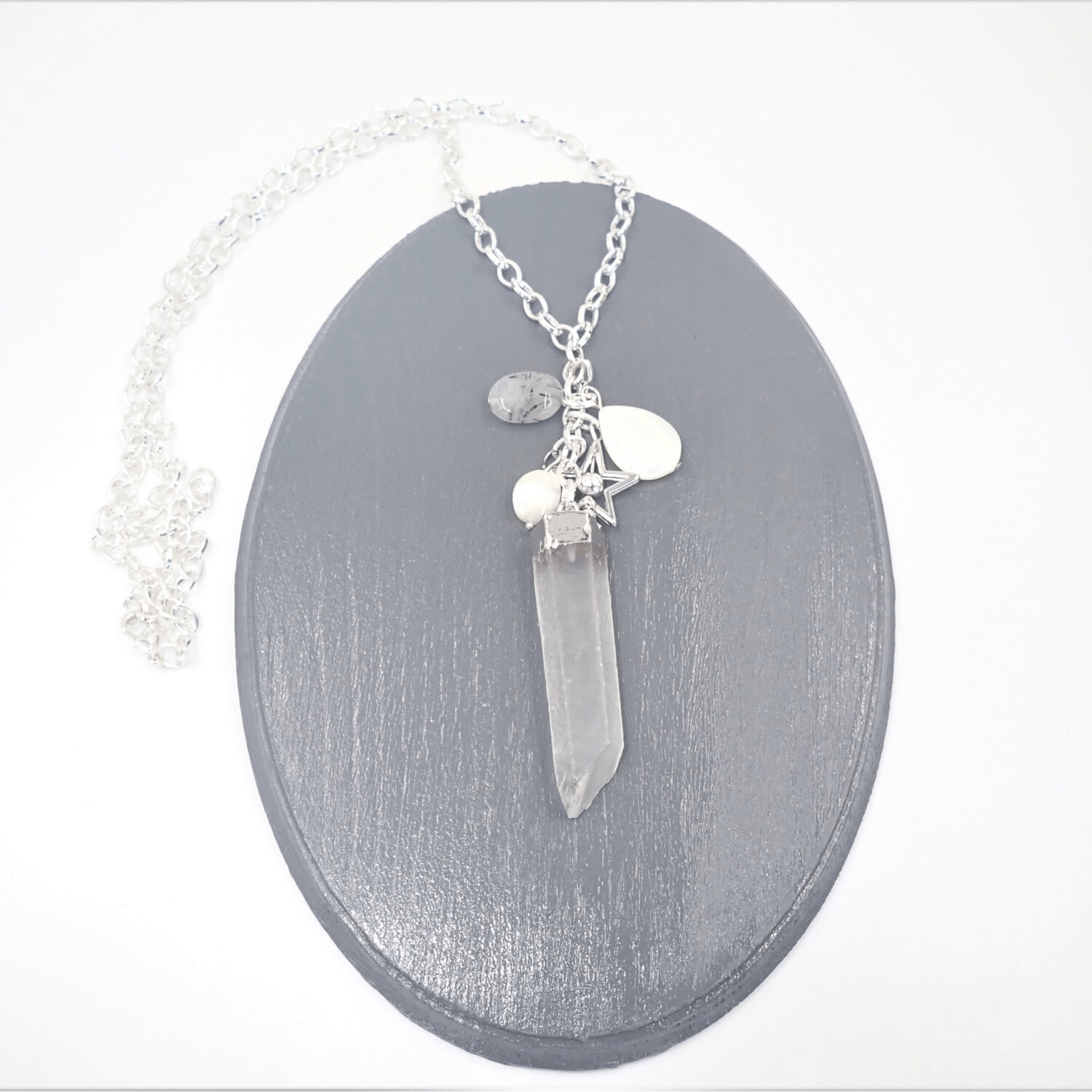 Clear Quartz Pendant Necklace