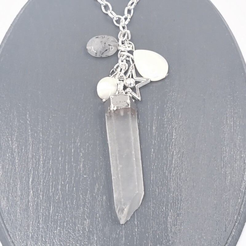Clear Quartz Pendant Necklace