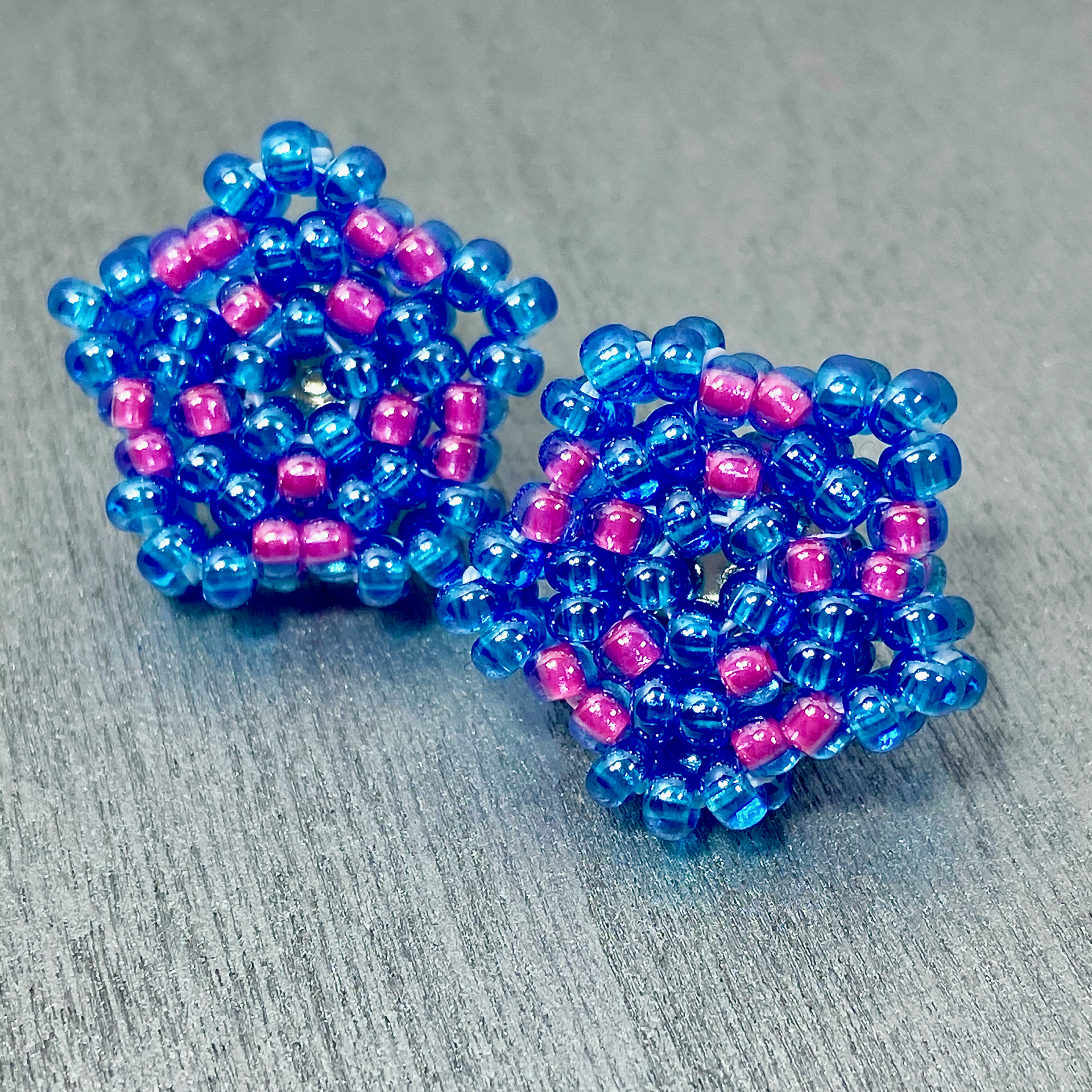 Adorable Star Shape Beaded Post Earrings