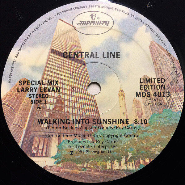 Central Line – Walking Into Sunshine