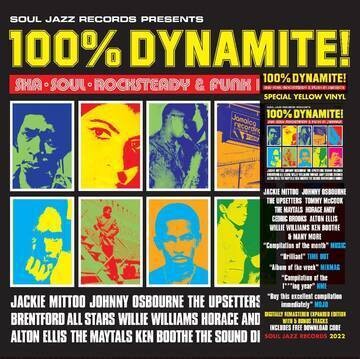 SOUL JAZZ RECORDS PRESENTS / 100% DYNAMITE! SKA, SOUL, ROCKSTEADY & FUNK IN JAMAICA (YELLOW VINYL/2L