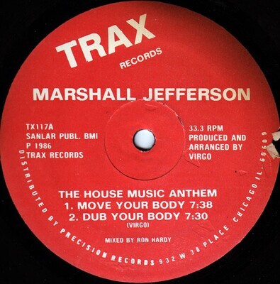 Marshall Jefferson ‎– The House Music Anthem
