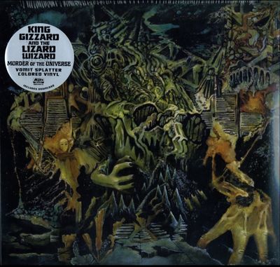 KING GIZZARD &amp; THE LIZARD WIZARD / MURDER OF THE UNIVERSE (TRANSPARENT GREEN W/MUSTARD YELOW SPLATTE