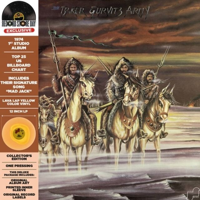 BAKER GURVITZ ARMY - BAKER GURVITZ ARMY (DELUXE/LAVA LAMP EFFECT CLEAR YELLOW/ORANGE V BAKER GURVITZ ARMY - BAKER GURVITZ ARMY (DELUXE/LAVA LAMP EFFECT CLEAR YELLOW/ORANGE V