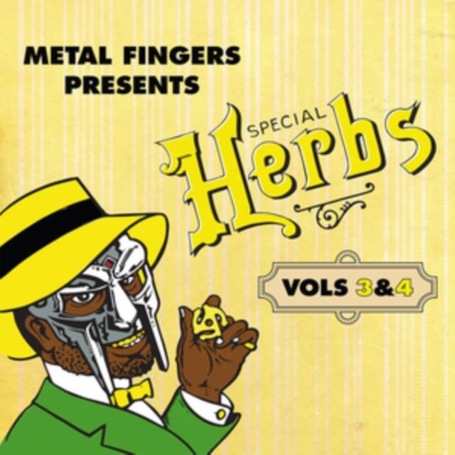 MF DOOM / METAL FINGERS PRESENTS: SPECIAL HERBS VOL. 3 & 4 (2LP/LEMON YELLOW VINYL) MF DOOM / METAL FINGERS PRESENTS: SPECIAL HERBS VOL. 3 & 4 (2LP/LEMON YELLOW VINYL)
