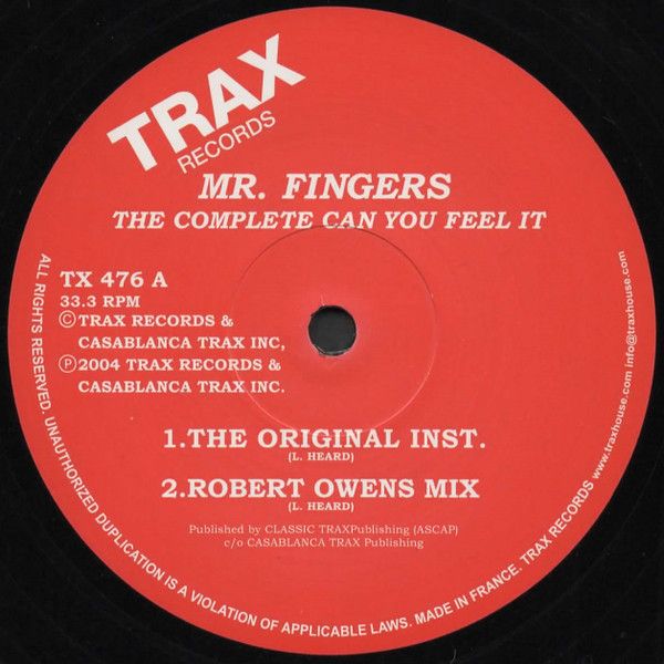 Mr. Fingers – The Complete Can You Feel It Mr. Fingers – The Complete Can You Feel It