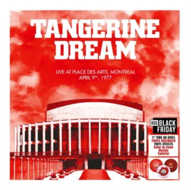 TANGERINE DREAM - LIVE AT PLACE DES ARTS, MONTREAL - 4/10/77 (3LP/3-RED/WHITE - COL TANGERINE DREAM - LIVE AT PLACE DES ARTS, MONTREAL - 4/10/77 (3LP/3-RED/WHITE - COL