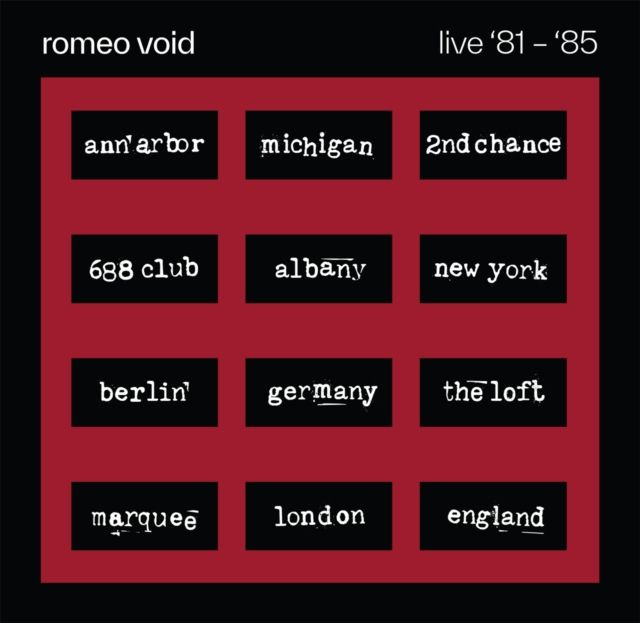 ROMEO VOID / BEST OF ROMEO VOID LIVE '81-'85 (2LP) (RSD)