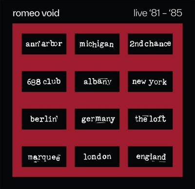 ROMEO VOID / BEST OF ROMEO VOID LIVE '81-'85 (2LP) (RSD)