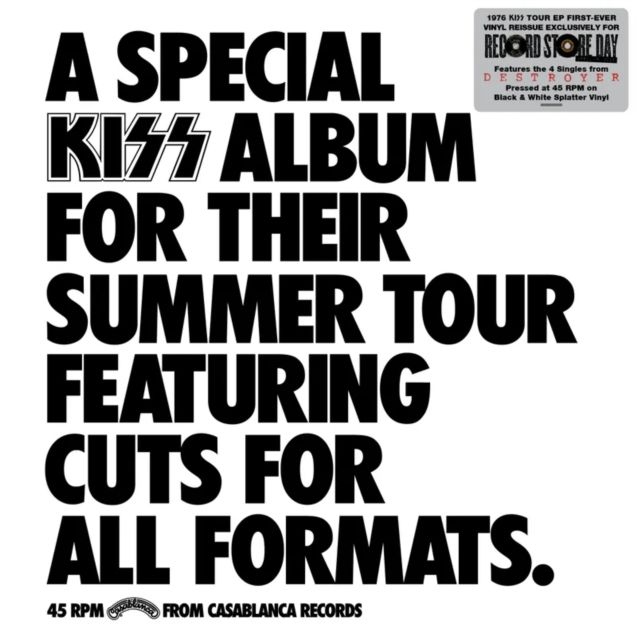 KISS / SPECIAL KISS TOUR EP (BLACK/WHITE SPLATTER VINYL/45 RPM) (RSD)