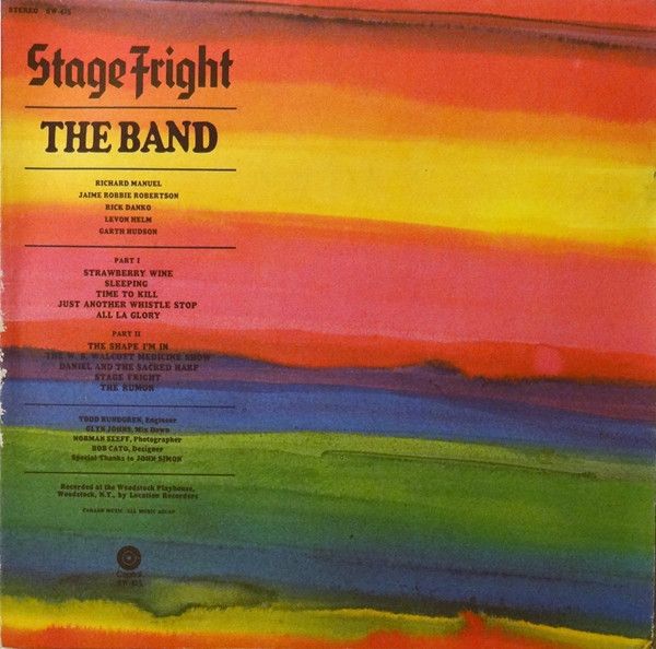 The Band ‎– Stage Fright