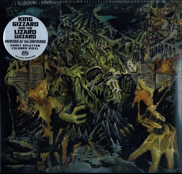 KING GIZZARD &amp; THE LIZARD WIZARD / MURDER OF THE UNIVERSE (TRANSPARENT GREEN W/MUSTARD YELOW SPLATTE