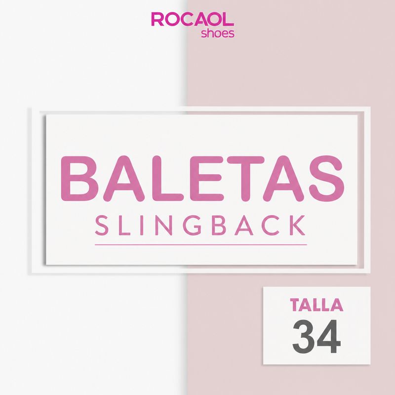 Baletas Slingback 34