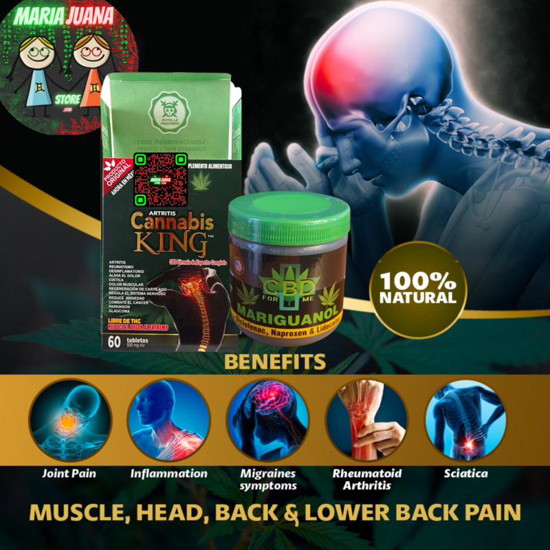 1 Cannabis King & 1 Mariguanol Big Jar (250 gms) Combo