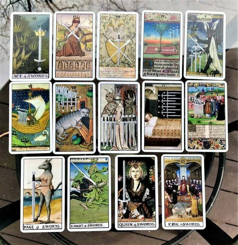 Serpent and the Peacock Tarot in a Tin - First Edition with Borders