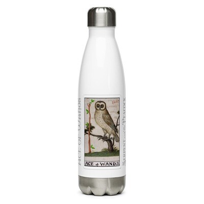 Stainless Steel Water Bottle - Tarot; Ace of Wands