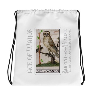 Drawstring bag - Tarot Ace of Wands