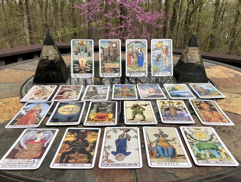 First Edition Medieval Tarot Cards in a Tin plus Guide Book