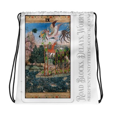 Drawstring bag Tarot Nine of Wands