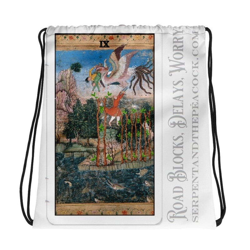 Drawstring bag Tarot Nine of Wands