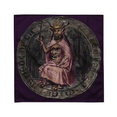 Tarot Cloth Medieval King - Plum