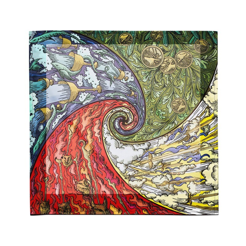 Tarot Cloth - Four Elements