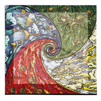 Tarot Cloth - Four Elements