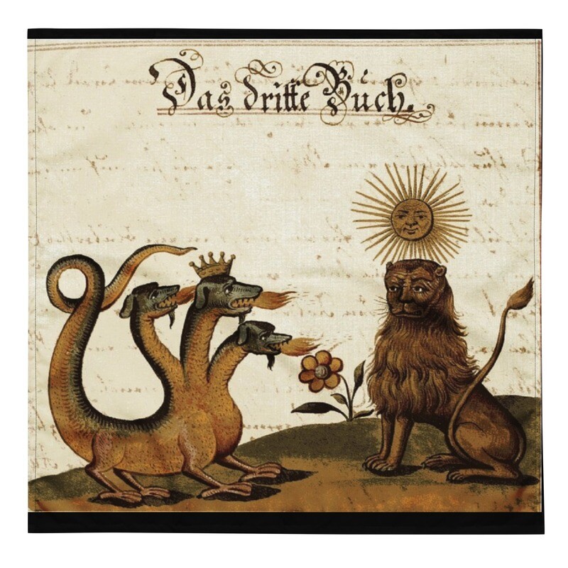Tarot Cloth Medieval Lion