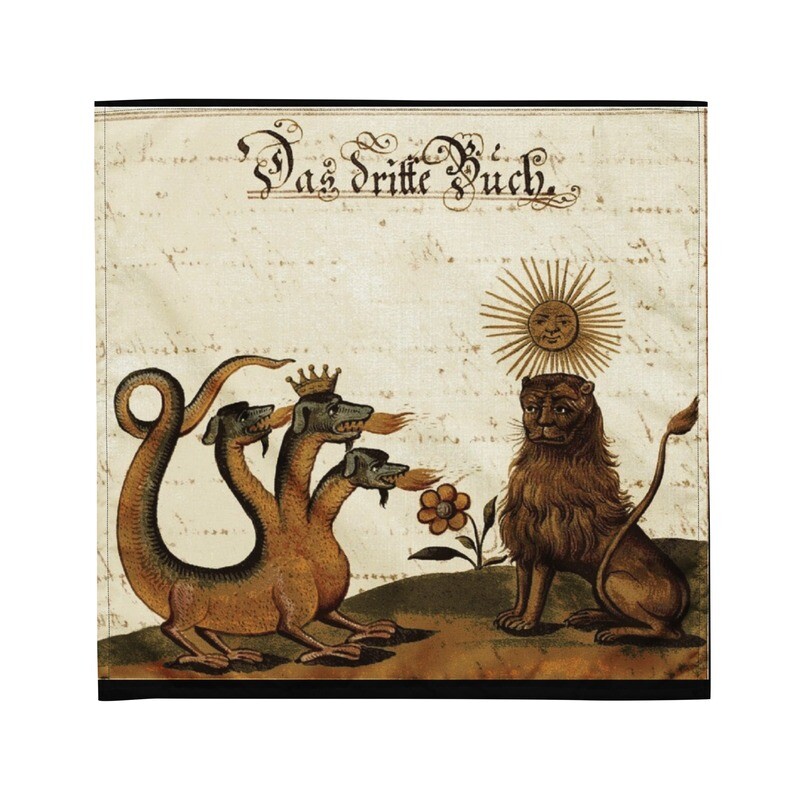 Tarot Cloth Medieval Lion